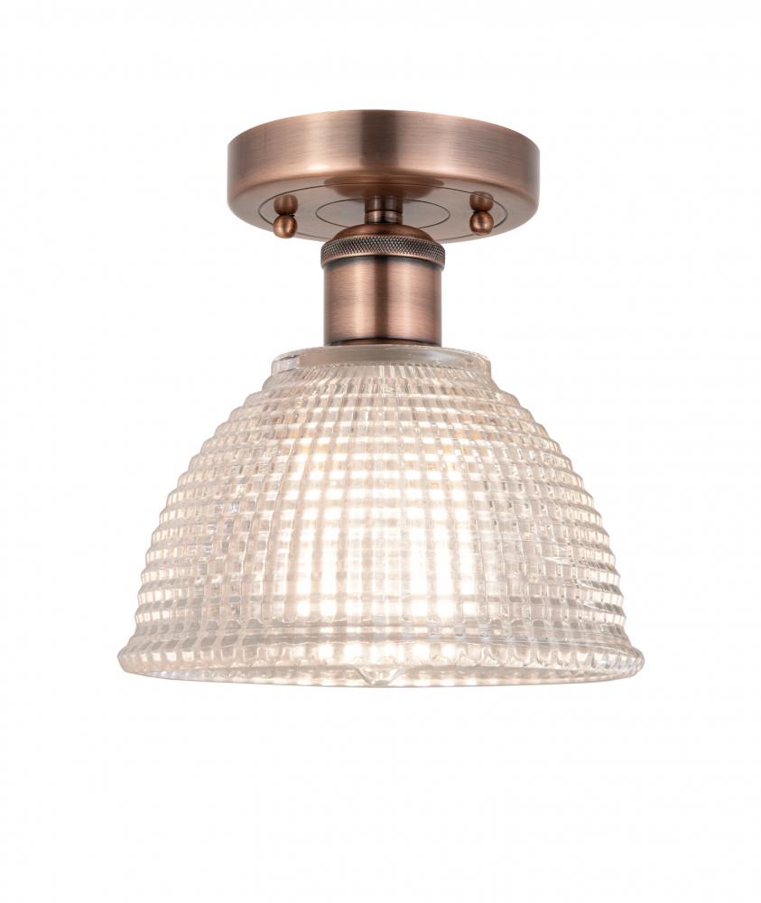 Arietta - 1 Light - 8 inch - Antique Copper - Flush Mount