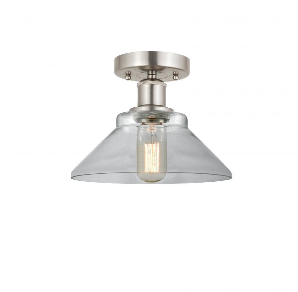 Orwell - 1 Light - 8 inch - Brushed Satin Nickel - Flush Mount