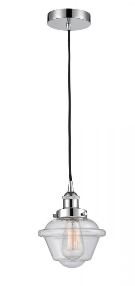 Oxford - 1 Light - 7 inch - Polished Chrome - Cord hung - Mini Pendant