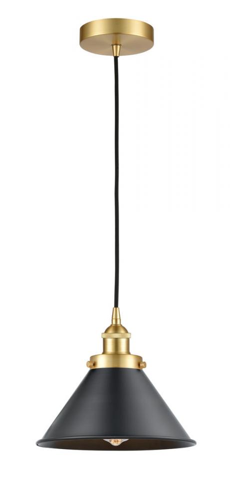 Briarcliff - 1 Light - 10 inch - Satin Gold - Cord hung - Mini Pendant