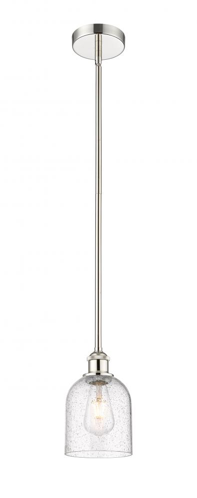 Bella - 1 Light - 6 inch - Polished Nickel - Cord hung - Mini Pendant