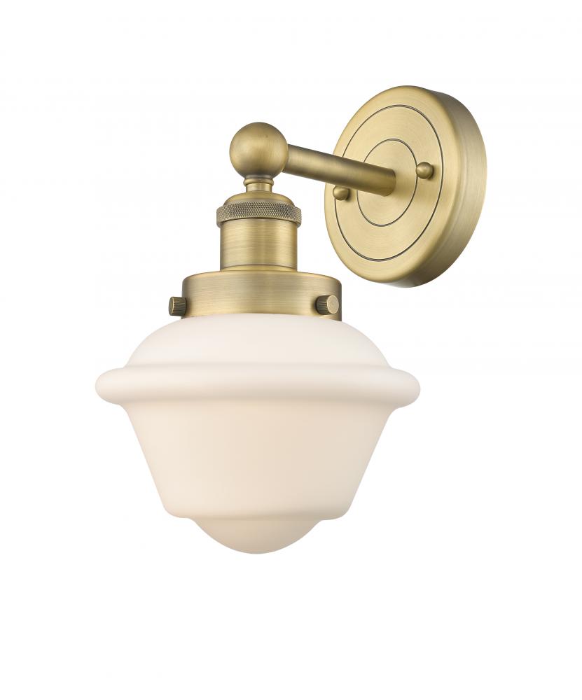 Oxford - 1 Light - 7 inch - Brushed Brass - Sconce