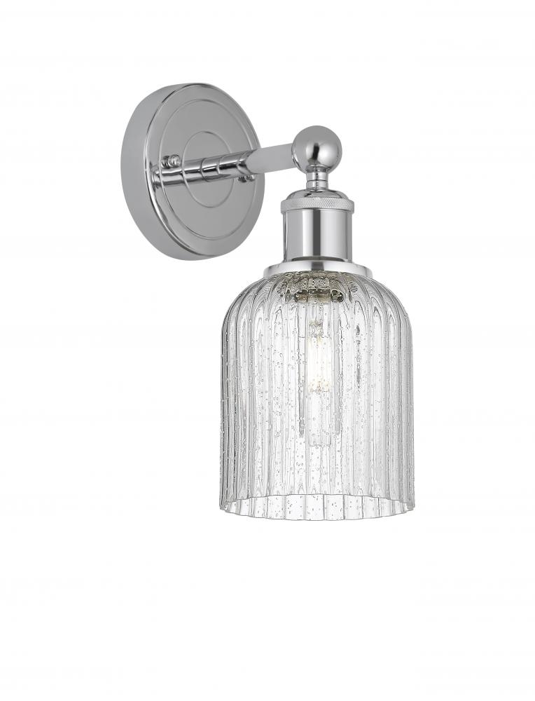 Bridal Veil - 1 Light - 5 inch - Polished Chrome - Sconce