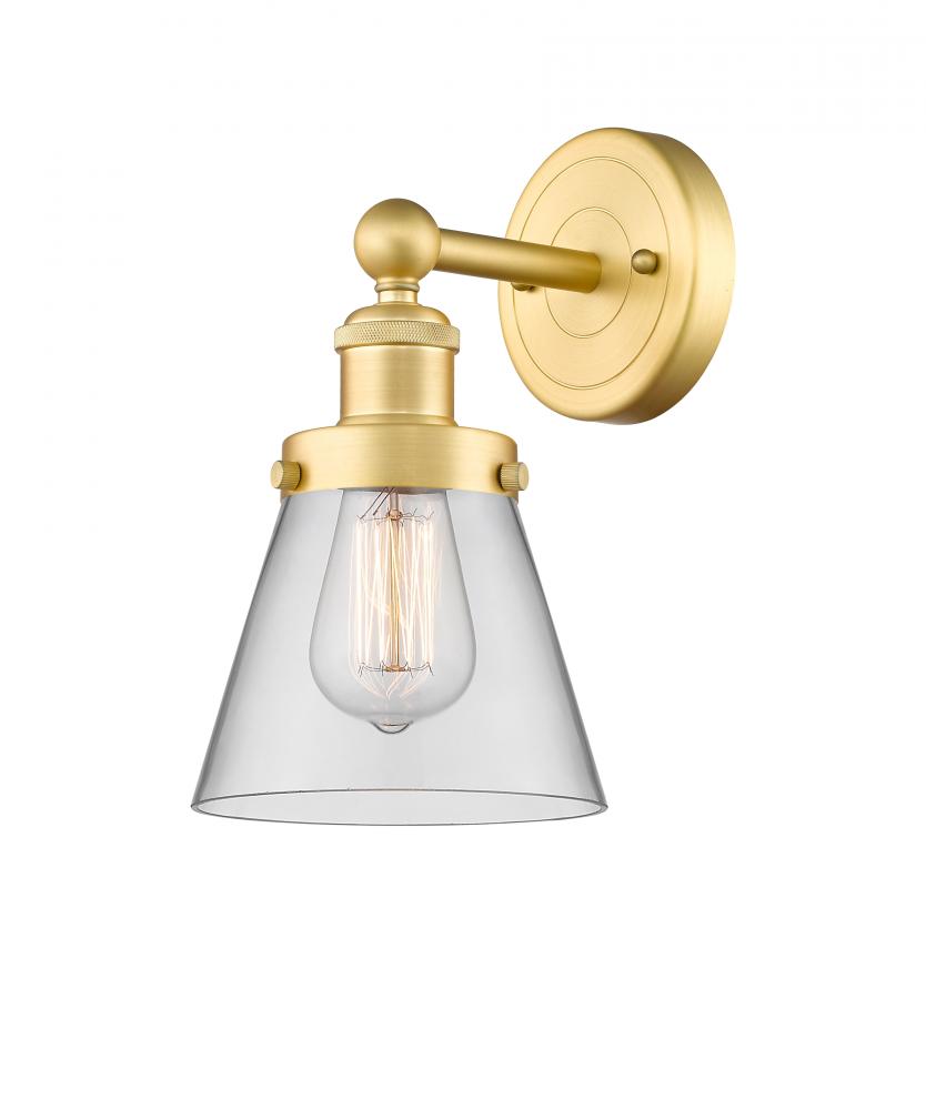 Cone - 1 Light - 6 inch - Satin Gold - Sconce