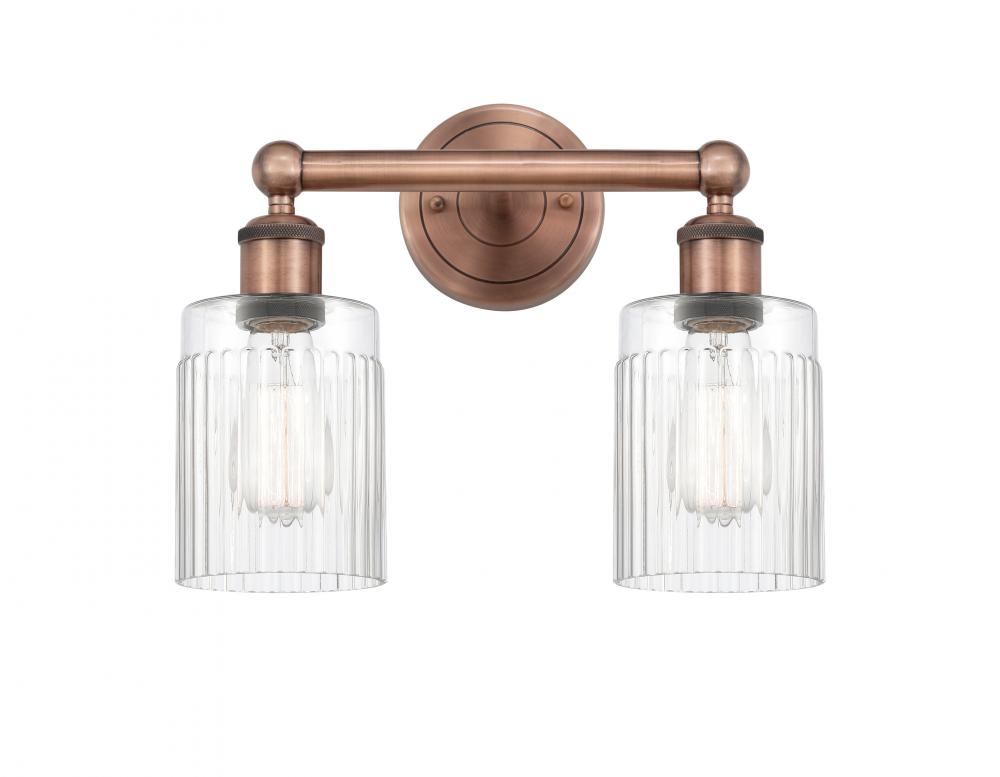 Hadley - 2 Light - 14 inch - Antique Copper - Bath Vanity Light