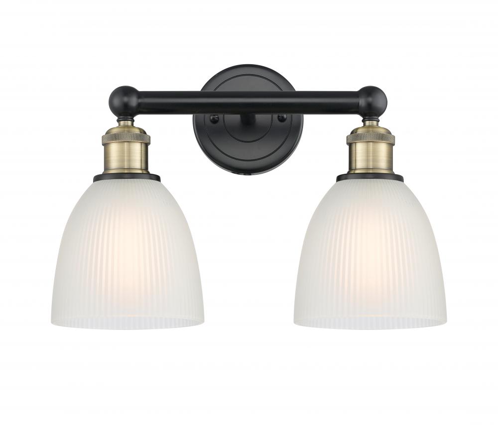 Castile - 2 Light - 15 inch - Black Antique Brass - Bath Vanity Light