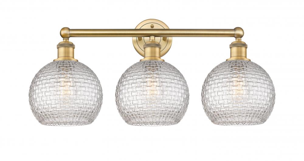 Athens - 3 Light - 26 inch - Brushed Brass - Bath Vanity Light