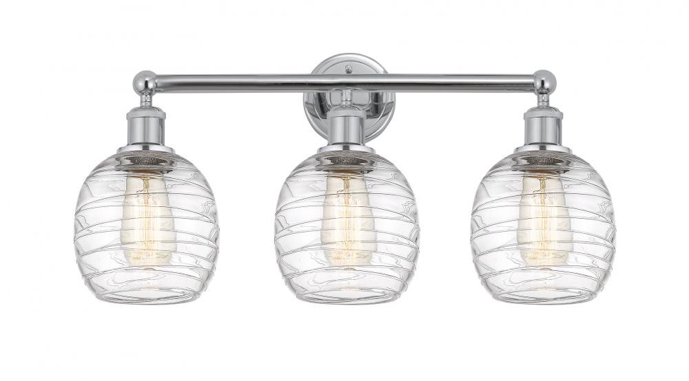 Belfast - 3 Light - 24 inch - Polished Chrome - Bath Vanity Light