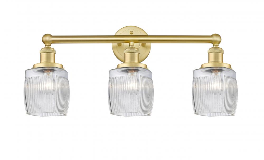 Colton - 3 Light - 24 inch - Satin Gold - Bath Vanity Light