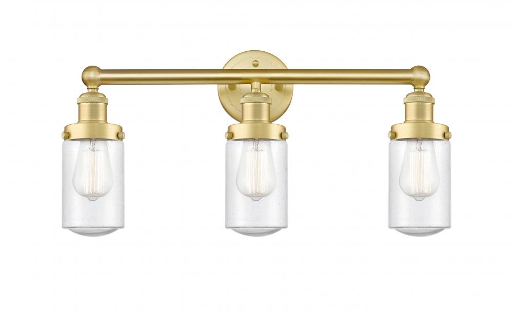 Dover - 3 Light - 23 inch - Satin Gold - Bath Vanity Light