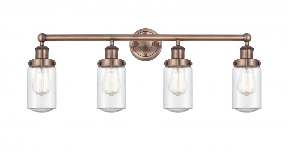 Dover - 4 Light - 32 inch - Antique Copper - Bath Vanity Light