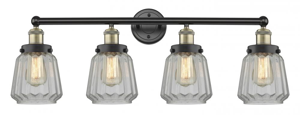 Chatham - 4 Light - 34 inch - Black Antique Brass - Bath Vanity Light