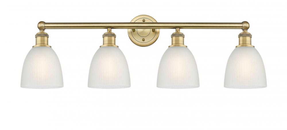 Castile - 4 Light - 33 inch - Brushed Brass - Bath Vanity Light