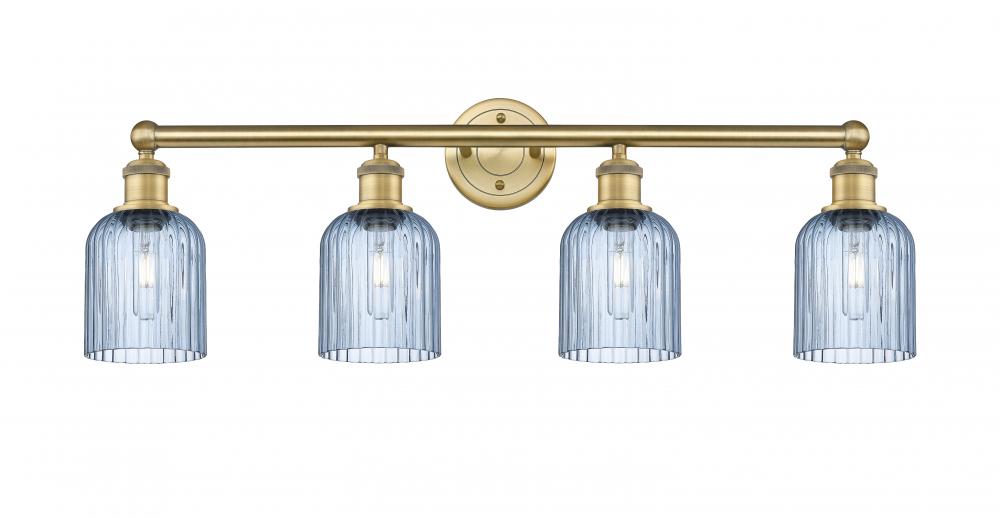 Bridal Veil - 4 Light - 32 inch - Brushed Brass - Bath Vanity Light