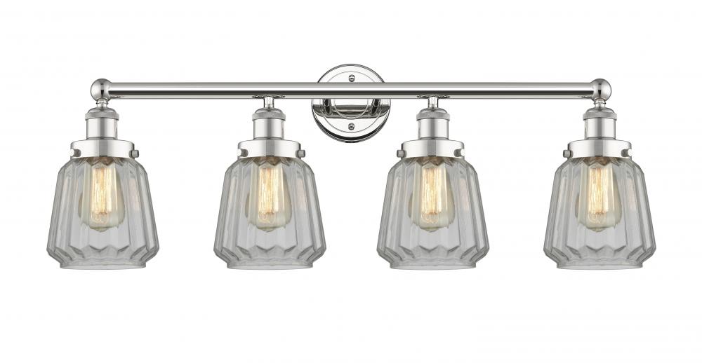 Chatham - 4 Light - 34 inch - Polished Nickel - Bath Vanity Light