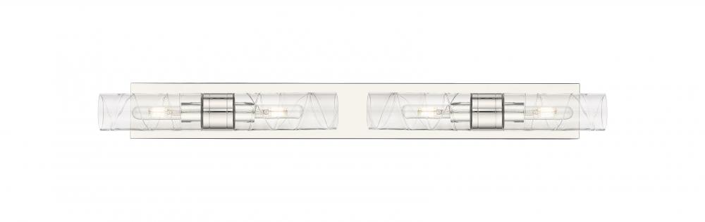 Boreas - 4 Light - 39 inch - Polished Nickel - Bath Vanity Light