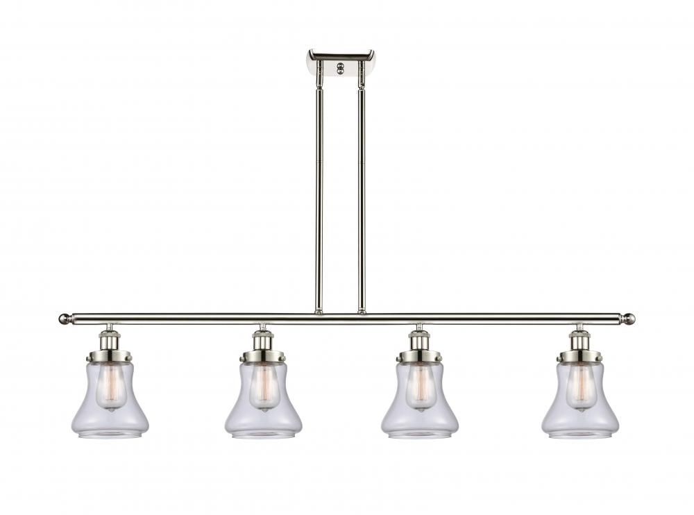 Bellmont - 4 Light - 48 inch - Polished Nickel - Stem Hung - Island Light