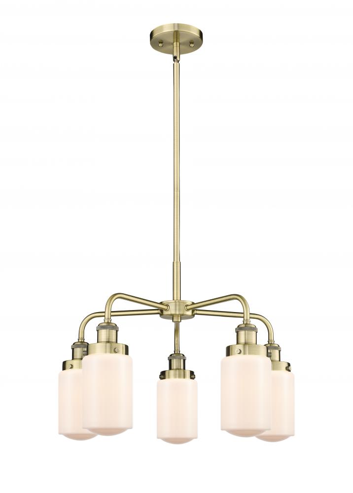 Dover - 5 Light - 23 inch - Antique Brass - Chandelier