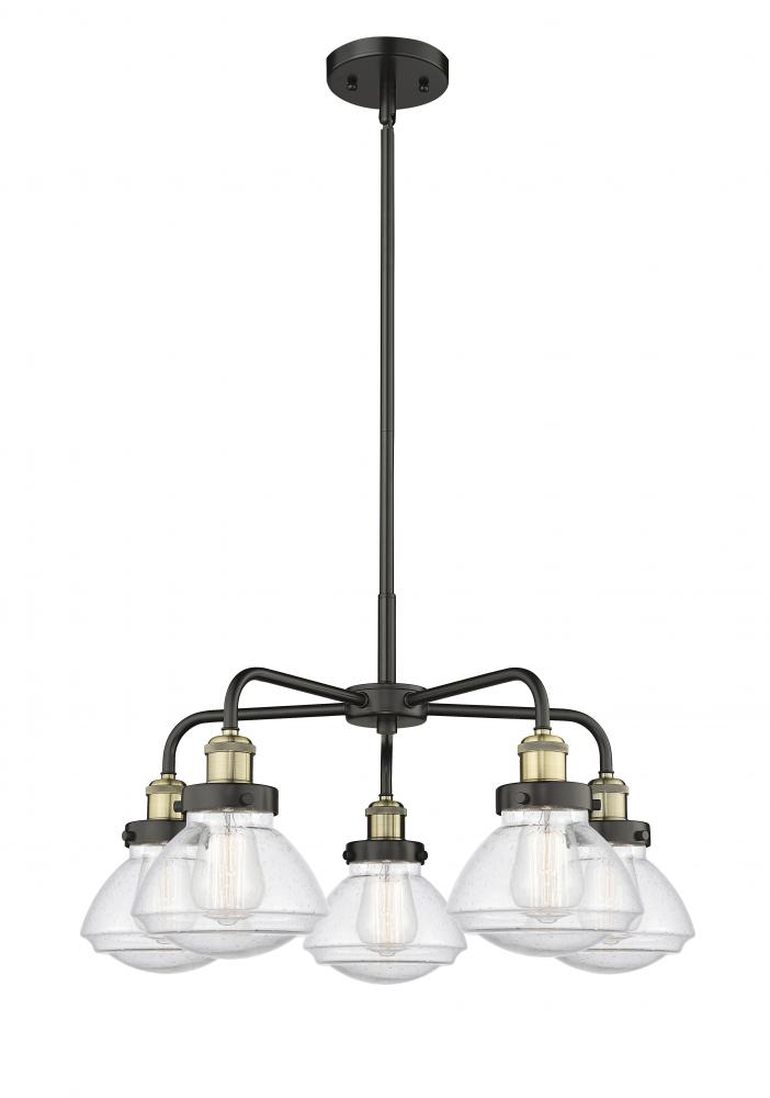 Olean - 5 Light - 25 inch - Black Antique Brass - Chandelier