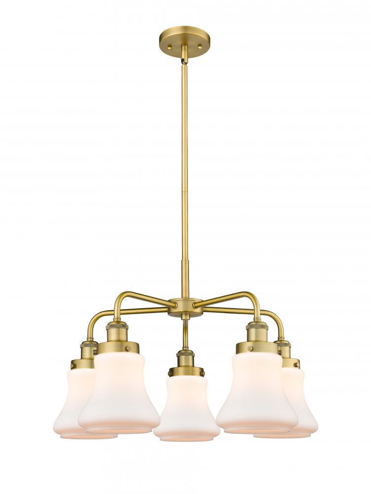 Bellmont - 5 Light - 25 inch - Brushed Brass - Chandelier