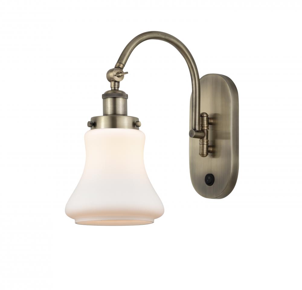 Bellmont - 1 Light - 7 inch - Antique Brass - Sconce