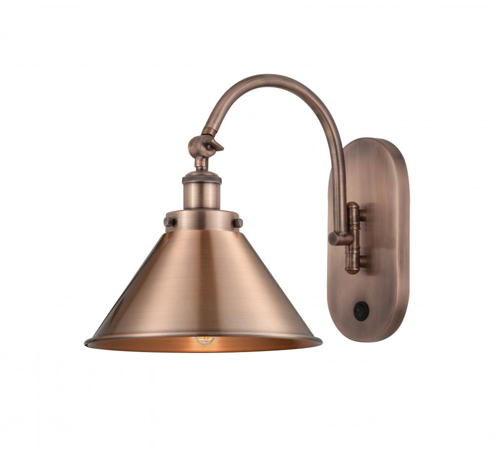 Briarcliff - 1 Light - 10 inch - Antique Copper - Sconce