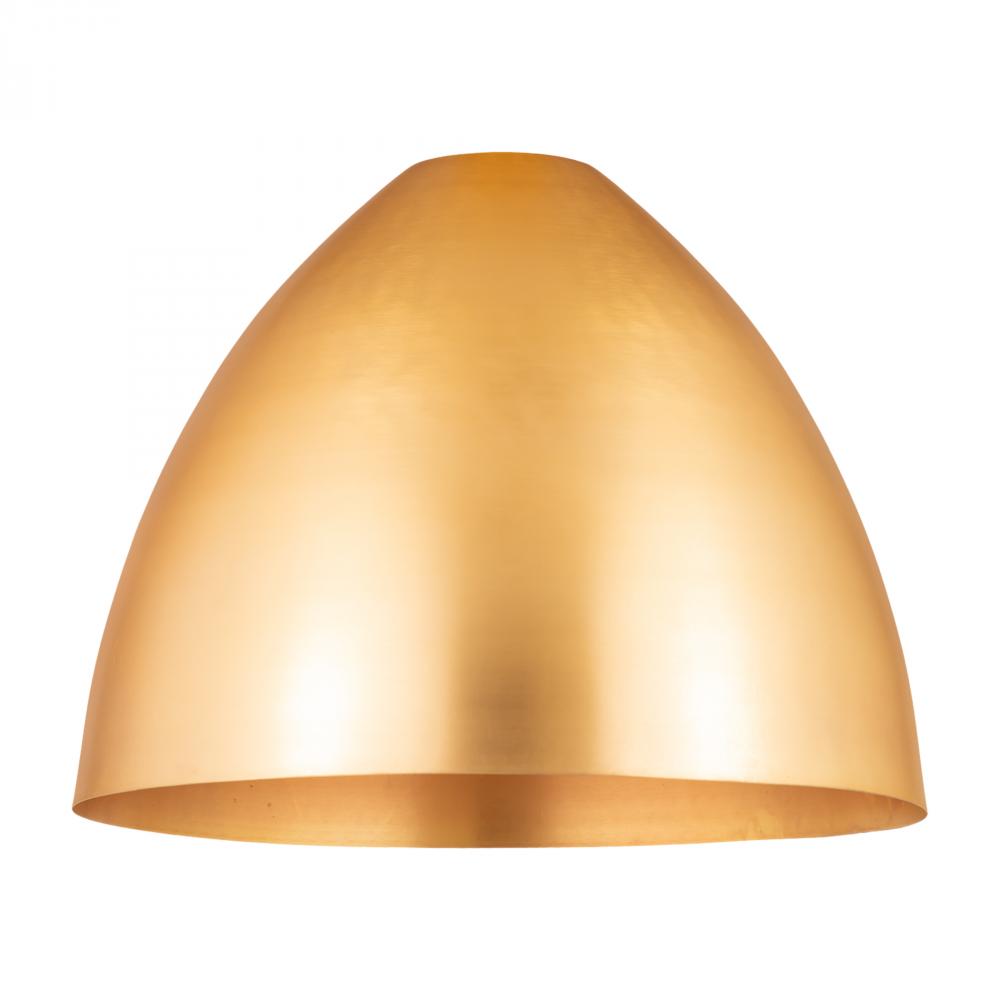 Metal Bristol Light 16 inch Satin Gold Metal Shade