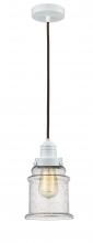 Innovations Lighting 100W-10BR-2H-W-G184 - Winchester - 1 Light - 8 inch - White - Cord hung - Mini Pendant