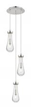 Innovations Lighting 113-451-1P-PN-G451-4CL - Owego - 3 Light - 13 inch - Polished Nickel - Multi Pendant