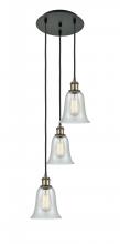 Innovations Lighting 113B-3P-BAB-G2812 - Hanover - 3 Light - 13 inch - Black Antique Brass - Cord Hung - Multi Pendant