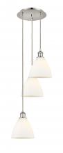 Innovations Lighting 113B-3P-PN-GBD-751 - Bristol - 3 Light - 14 inch - Polished Nickel - Cord Hung - Multi Pendant