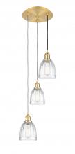 Innovations Lighting 113B-3P-SG-G442 - Brookfield - 3 Light - 12 inch - Satin Gold - Cord Hung - Multi Pendant