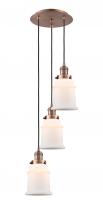 Innovations Lighting 113F-3P-AC-G181 - Canton - 3 Light - 13 inch - Antique Copper - Cord hung - Multi Pendant