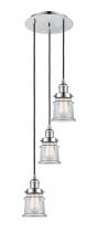 Innovations Lighting 113F-3P-PC-G182S - Canton - 3 Light - 12 inch - Polished Chrome - Cord hung - Multi Pendant