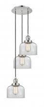 Innovations Lighting 113F-3P-PN-G72 - Cone - 3 Light - 14 inch - Polished Nickel - Cord hung - Multi Pendant