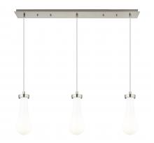 Innovations Lighting 123-451-1P-SN-G451-4GWH - Owego - 3 Light - 37 inch - Brushed Satin Nickel - Linear Pendant