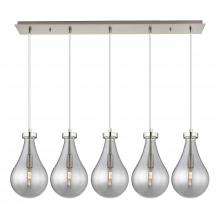 Innovations Lighting 125-451-1P-SN-G451-7SM - Owego - 5 Light - 37 inch - Brushed Satin Nickel - Linear Pendant