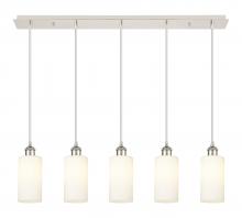 Innovations Lighting 125B-5P-PN-G434-7WH - Crown Point - 5 Light - 37 inch - Polished Nickel - Linear Pendant