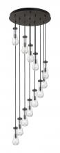 Innovations Lighting 126-451-1P-BK-G451-4SDY - Owego - 12 Light - 24 inch - Brushed Matte Black - Multi Pendant