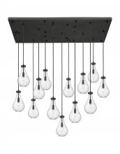 Innovations Lighting 154BK-451-1P-BK-G451-7CL - Owego - 13 Light - 54 inch - Matte Black - Multi Pendant