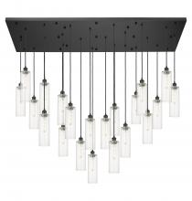 Innovations Lighting 172BK-B-21P-BK-G434-12CL - Crown Point - 21 Light - 71 inch - Matte Black - Multi Pendant