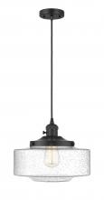 Innovations Lighting 201CSW-BK-G694-12 - Bridgeton - 1 Light - 16 inch - Matte Black - Cord hung - Mini Pendant