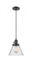 Innovations Lighting 201CSW-OB-G44 - Cone - 1 Light - 8 inch - Oil Rubbed Bronze - Cord hung - Mini Pendant