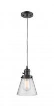 Innovations Lighting 201CSW-OB-G64 - Cone - 1 Light - 6 inch - Oil Rubbed Bronze - Cord hung - Mini Pendant