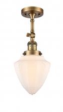 Innovations Lighting 201F-BB-G661-7 - Bullet - 1 Light - 6 inch - Brushed Brass - Semi-Flush Mount