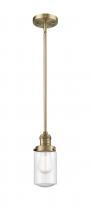 Innovations Lighting 201S-BB-G314 - Dover - 1 Light - 5 inch - Brushed Brass - Stem Hung - Mini Pendant