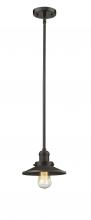 Innovations Lighting 201S-OB-M5 - Railroad - 1 Light - 8 inch - Oil Rubbed Bronze - Stem Hung - Mini Pendant