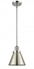 Innovations Lighting 201S-PN-M13-PN - Appalachian - 1 Light - 8 inch - Polished Nickel - Stem Hung - Mini Pendant