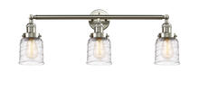 Innovations Lighting 205-SN-G513 - Bell - 3 Light - 30 inch - Brushed Satin Nickel - Bath Vanity Light