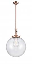 Innovations Lighting 206-AC-G202-16 - Beacon - 1 Light - 16 inch - Antique Copper - Stem Hung - Mini Pendant